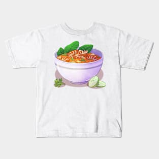 Thai Food Watercolor Kids T-Shirt